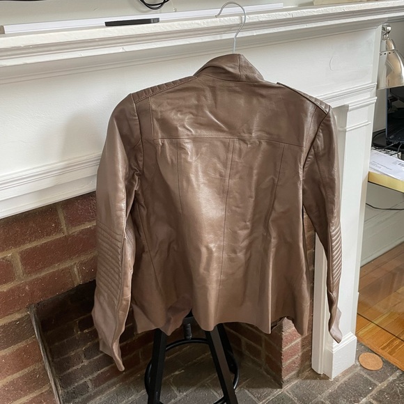 Trouve Fitted REAL Leather Jacket - Picture 2 of 2